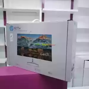 Brand New with Cartoon Hp  27" inch monitorFull HD Resolution 1920x1080pM27fwFrameless Wh Price in Ethiopia